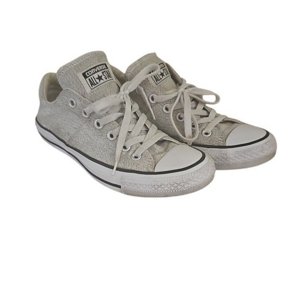Converse Chuck Taylor All Star Low Top Grey Textile Sneakers Womens 7.5 Retro